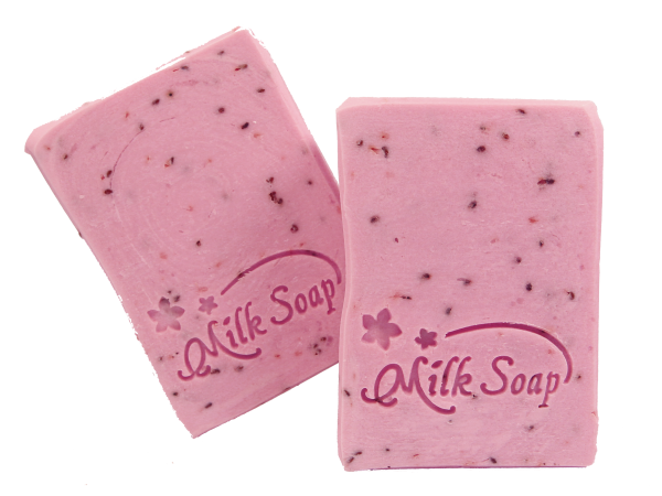 Peelingseife Erdbeermilch